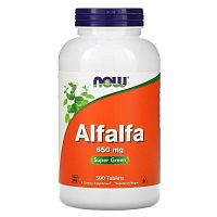 Alfalfa (Люцерна) 650 мг 500 таблеток (Now Foods)