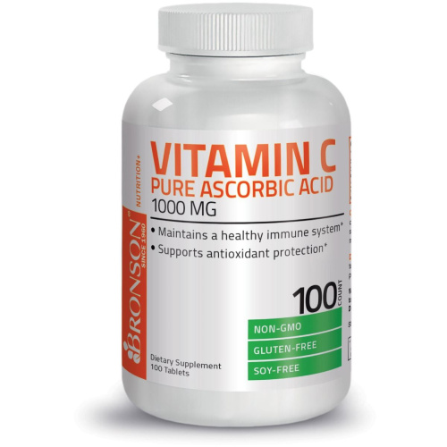Vitamin C Ascorbic Acid (Витамин С) 100 таблеток (Bronson)
