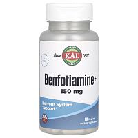 Benfotiamine+ 150 мг (Бенфотиамин+) 60 вег капсул (KAL)