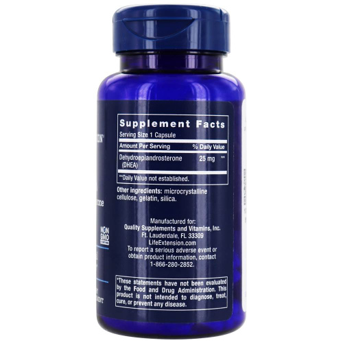 DHEA 25 мг 100 ледецов (Life Extension) фото 2