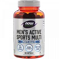 Men's Active Sports Multi 180 гелевых капсул (Now Foods)