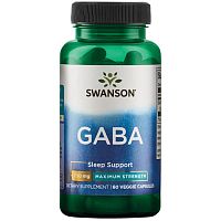 GABA 750 mg (ГАМК 750 мг) 60 вег капсул (Swanson)