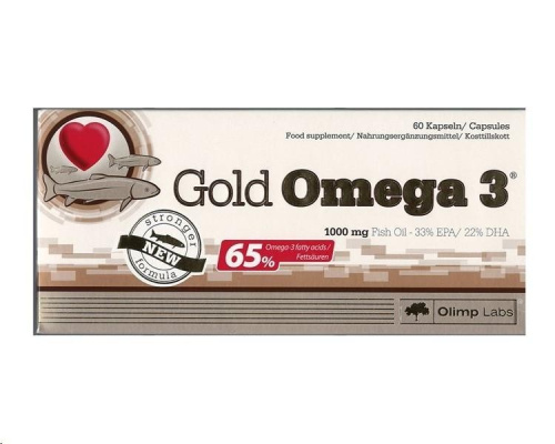 Gold Omega-3 65% (Омега-3 65%) 60 капсул (Olimp) срок 05.08.2022
