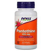 Pantethine 300 мг (Пантетин) 60 мягких капсул (Now Foods)