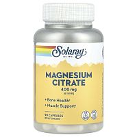 Magnesium Citrate 400 mg (Цитрат магния 400 мг) 90 капсул (Solaray)_