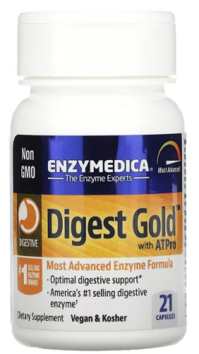 Digest Gold with ATPro (Пищеварительные ферменты) 21 капсул (Enzymedica) фото 5