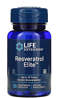 Resveratrol Elite (Элитный ресвератрол) 30 вег капсул (Life Extension)