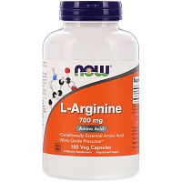 L-Arginine 700 мг (L-Аргинин) 180 капсул (Now Foods)