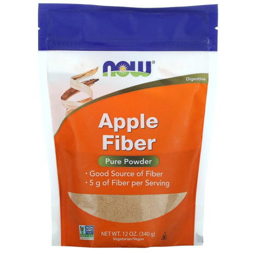 Apple Fiber Pure Powder (яблочная клетчатка чистый порошок) 340 г (Now Foods)