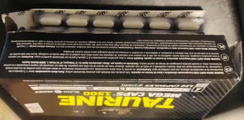 Taurine Mega Caps 1500 (Таурин) 120 капсул (Olimp) Поврежденная упаковка фото 2