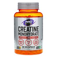 Creatine Monohydrate (моногидрат креатина) 750 мг 120 капсул (Now Foods)