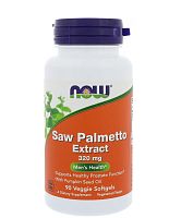 Saw Palmetto Extract 320 мг (Экстракт ягод пальмы сереноа) 90 вег мягких капсул (Now Foods)
