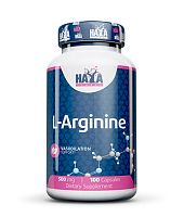 L-Arginine 500 мг срок 08.2024 (Л-аргинин) 100 капсул (Haya Labs)