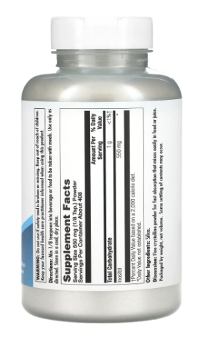 Inositol 550 mg Powder 4 OZ срок 08.2024 (Инозитол в порошке 550 мг) 114 г (KAL) фото 2