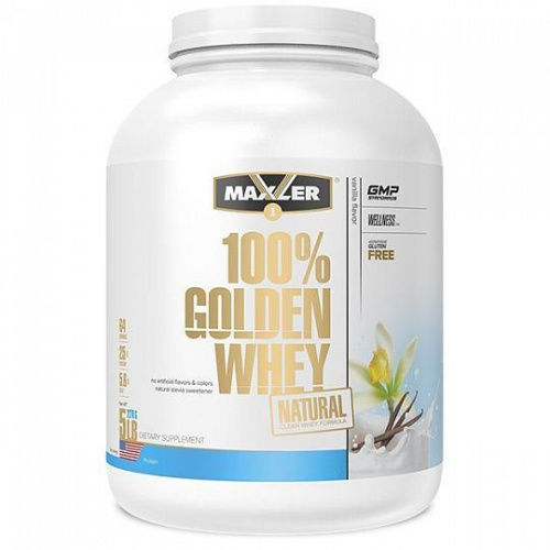 Сывороточный концентрат 100% Golden Whey Natural 2270 гр (Maxler)