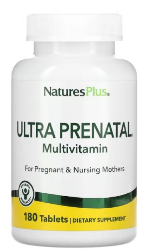 Ultra Prenatal Multivitamin (Ультрапренатальные поливитамины) 180 таблеток (NaturesPlus)