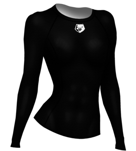 Regular Black Рашгард Женский (Длинный Рукав) (ORSO)