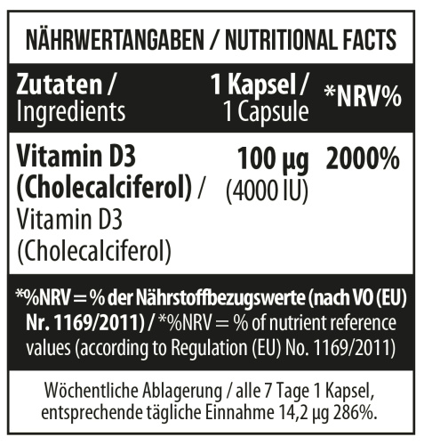 Vitamin D-3 4000 МЕ (Витамин Д-3 100 мкг) 150 мягких капс (MST) фото 2