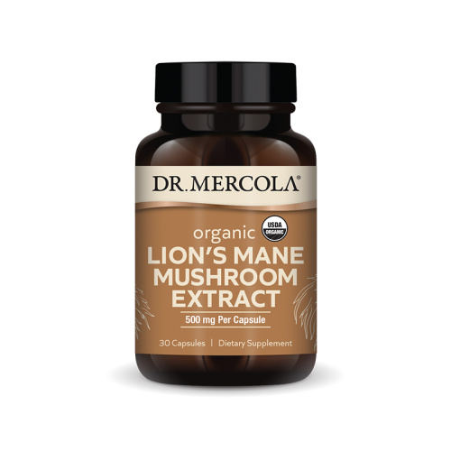 Lion's Mane Mushroom extract 500 mg (ежовик гребенчатый 500 мг) 30 капсул (Dr. Mercola)