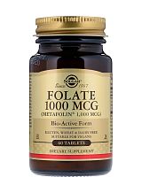 Folate 1000 mcg (Metafolin 1000 mcg) 60 таблеток (Solgar)