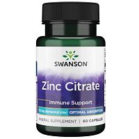 Zinc Citrate Immune Support 50 mg  (Цитрат Цинка)  60 капсул (Swanson)