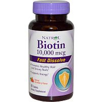 Biotin 10.000 мкг 60 табл (Natrol)
