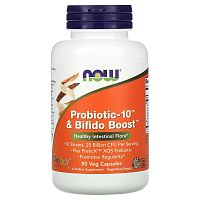 Now Foods Probiotic-10 и Bifido Boost 25 млрд 90 капсул