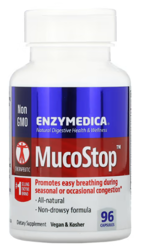 MucoStop 96 капсул (Enzymedica) MucoStop 96 капсул (Enzymedica)