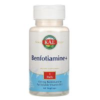 Benfotiamine+ 150 мг (Бенфотиамин+) 60 вег капсул (KAL)