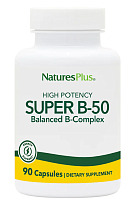 Super B-50 HP (сбалансированный комплекс витаминов B) 90 капсул (NaturesPlus)
