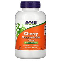 Cherry Concentratte 750 mg (Концентрат Вишни 750 мг) 180 вег капсул (Now Foods)