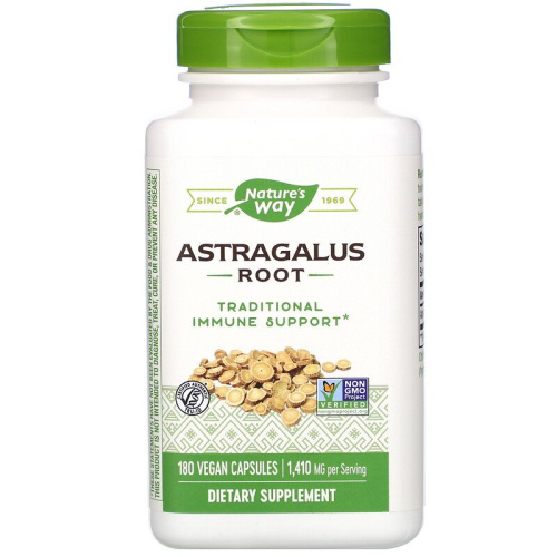 Astragalus Root 1410 мг (Корень Астрагал) 180 веган капсул (Nature's Way)