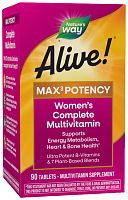 Alive! Max3 Potency Women's (мультивитамины для женщин) 90 таб (Nature's Way)
