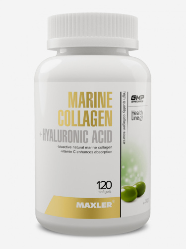 Marine Collagen + Hyaluronic Acid Complex 120 мягких капсул (Maxler)