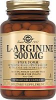 L-Arginine 500 мг (L-Аргинин) 50 капсул (Solgar)