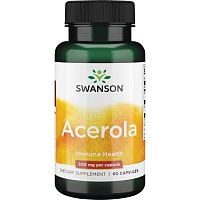 Acerola 500 мг 60 капсул (срок годности 07/2023) (Swanson)