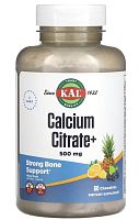 Calcium Citrate+ 500 mg (Цитрат Кальция 500 мг) 60 жевательных таблеток (KAL)