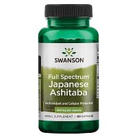 Japanese Ashitaba 500 mg Full Spectrum (Ашитаба японская 500 мг) 60 капсул (Swanson)