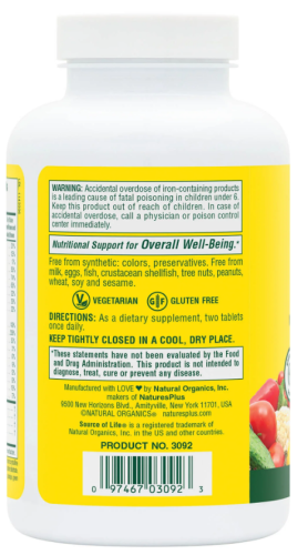 Prenatal Multi Source of Life (Поливитамины для беременных) 180 таблеток (NaturesPlus) фото 3