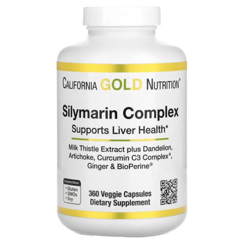 Silymarin Complex (Силимариновый комплекс) 360 вег капсул (California Gold Nutrition)
