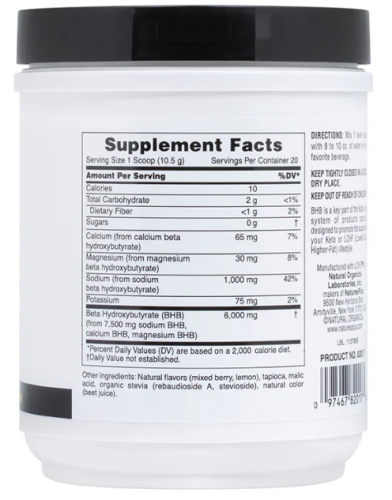 BHB Keto Living 210 g (Beta Hydroxybutyrate) (NaturesPlus) фото 5