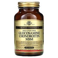 Glucosamine Chondroitin MSM Triple Strength 60 таблеток (Solgar)