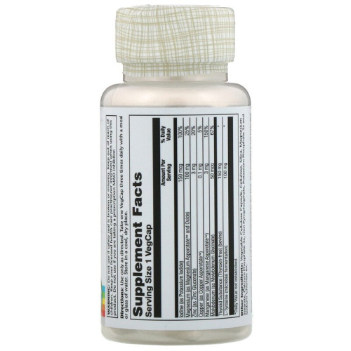 Thyroid Caps (Капсулы для щитовидной железы) 60 вег капсул (Solaray) фото 2