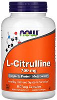 L-Citrulline 750 мг (L-Цитруллин) 180 капсул (Now Foods)