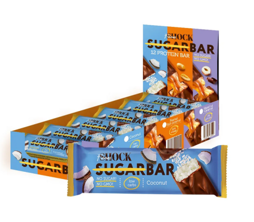 Протеиновый батончик глазированный FitnesShock 50 г