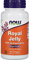 Royal Jelly 1000 мг (Маточное Молочко) 60 гел капс (Now Foods)