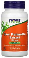 Saw Palmetto Extract 160 мг (Экстракт ягод пальмы сереноа) 120 мягких капсул (Now Foods)