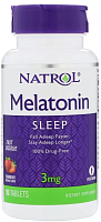 Melatonin 3 мг Fast Dissolve быстрорастворимый 90 табл (Natrol) Срок 30.09.23