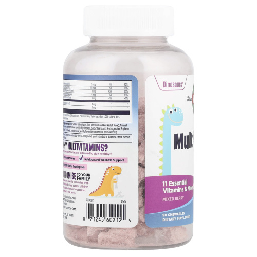 MultiSaurus витамины и микроэлементы 90 жевательных таблеток (KAL) фото 4
