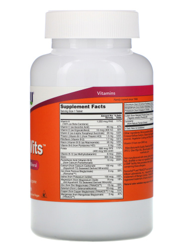 Daily Vits Multi 250 таблеток (Now Foods) фото 2